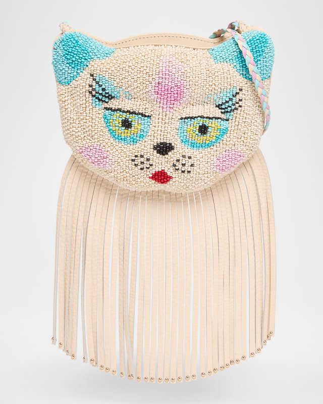 Le Chat de La Maison Beaded Clutch Bag